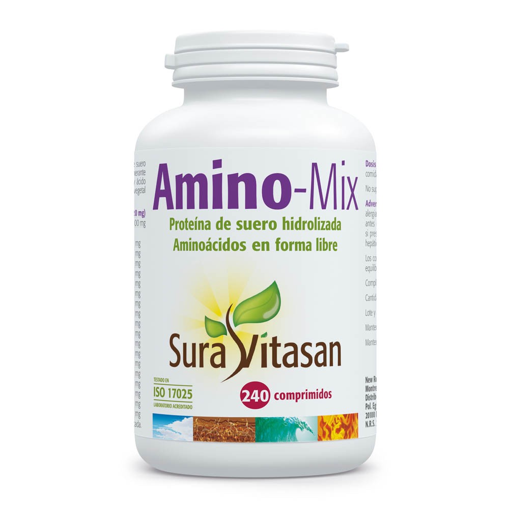 Comprar online AMINO MIX 240 COMP SURAVITASAN - Farmacia Coliseum
