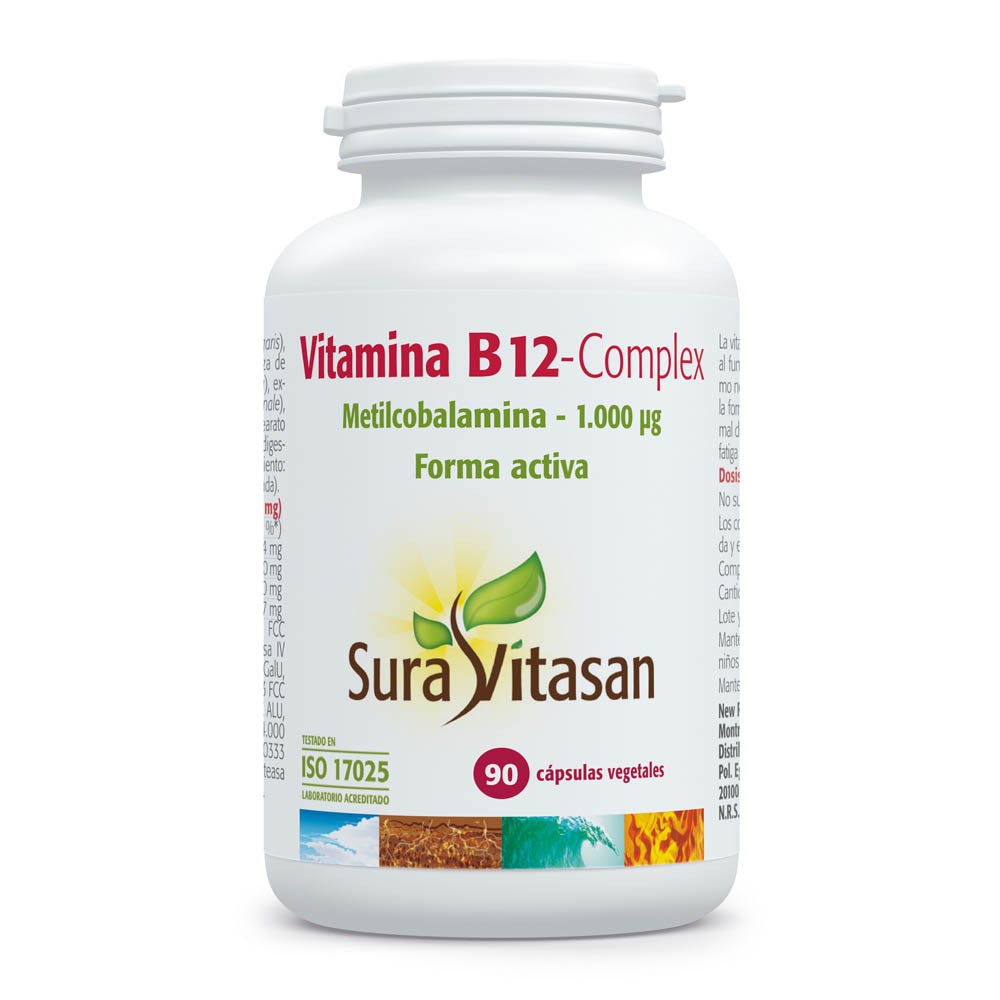 VITAMINAB12 COMPLEX METILCOBALAMINA 1000 MCG 90 CAP SURAVITASAN