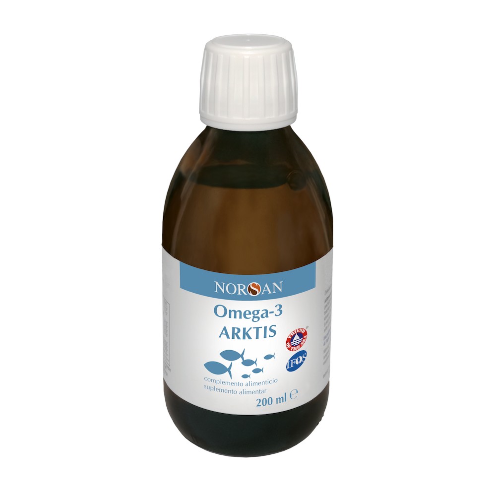 Comprar OMEGA 3 ARKTIS ACEITE HIGADO BACALAO 200 CC NORSAN online - Farmacia Coliseum