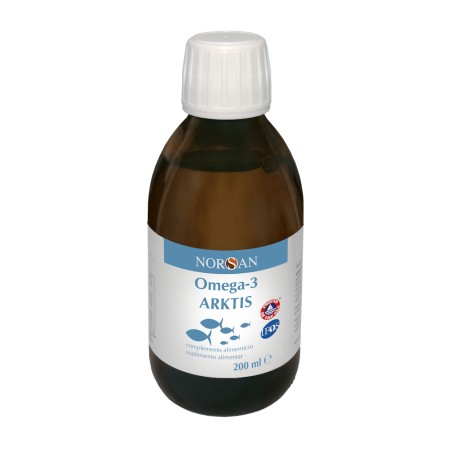 Comprar OMEGA 3 ARKTIS ACEITE HIGADO BACALAO 200 CC NORSAN online - Farmacia Coliseum
