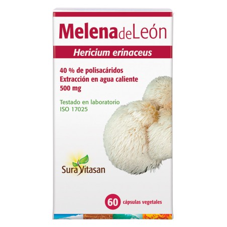 Comprar MELENA DE LEON 500 MG 60 CAP SURA VITASAN online - Coliseum