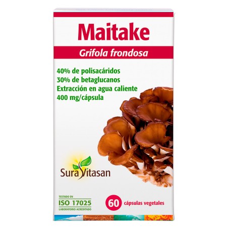 Comprar online MAITAKE 400 MG (EXTRACTO 8:1) 60 CAP SURA VITASAN