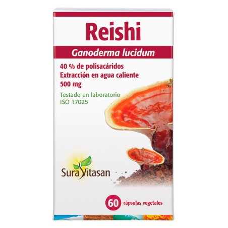 Comprar online REISHI 500 MG (EXTRACTO 8:1) 60 CAP SURA VITASAN