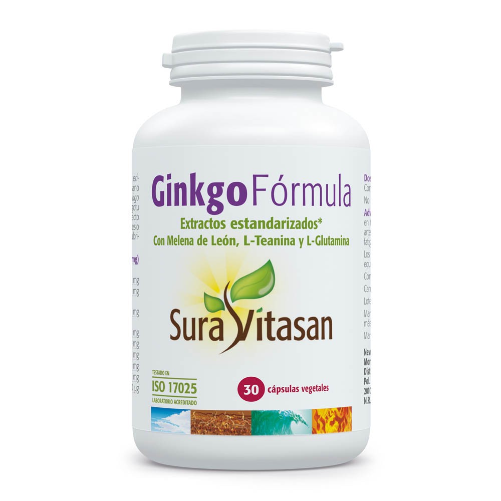 Comprar online GINKGO FORMULA 30 CAP SURA VITASAN - Farmacia Coliseum