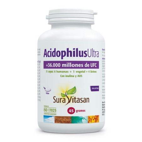 Comprar online ACIDOPHILUS ULTRA POLVO 45 GR SURA VITASAN