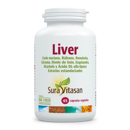 Comprar online LIVER 45 CAP SURA VITASAN - Farmacia Coliseum