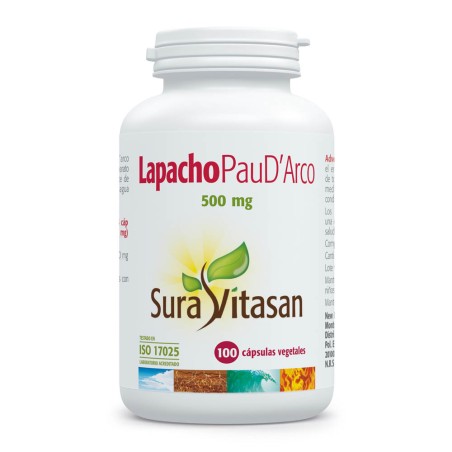 Comprar online PAU D'ARCO LAPACHO 500 MG 100 CAP SURA VITASAN-Coliseum