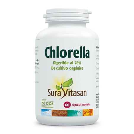 Comprar CLORELA 455 MG 60 CAP SURA VITASAN online - Farmacia Coliseum