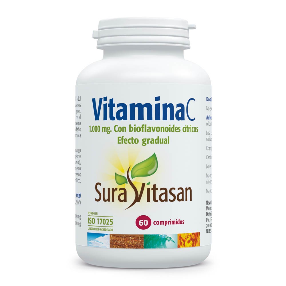 Comprar VITAMINA C 1000 MG 60 COMP SURA VITASAN online - Coliseum