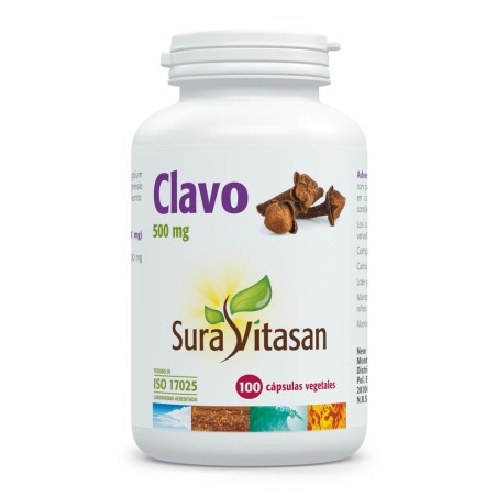 Comprar online CLAVO 500 MG 100 CAP SURA VITASAN - Farmacia Coliseum