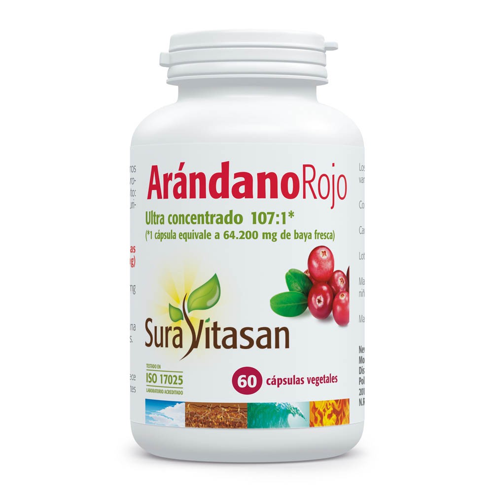 Comprar online ARANDANO ROJO 600 MG 60 CAP SURA VITASAN - Coliseum
