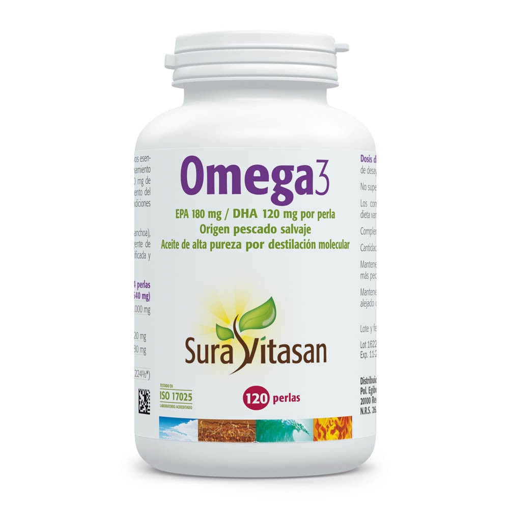 Comprar OMEGA 3 1200 MG 120 PERLAS SURA VITASAN online - Coliseum