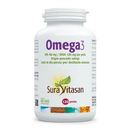 Comprar OMEGA 3 1200 MG 120 PERLAS SURA VITASAN online - Coliseum