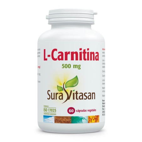 Comprar online CARNITINA 500 MG 60 CAP SURA VITASAN - Coliseum