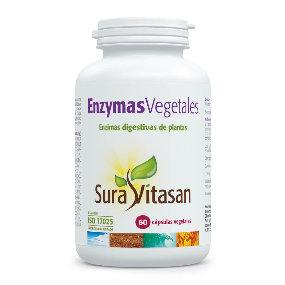 Comprar online ENZIMAS DIGESTIVAS VEGETALES 500 MG 60 COMP SURAVITASAN