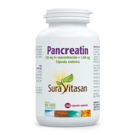 Comprar online PANCREATINA 1300 MG 120 COMP SURA VITASAN - Coliseum
