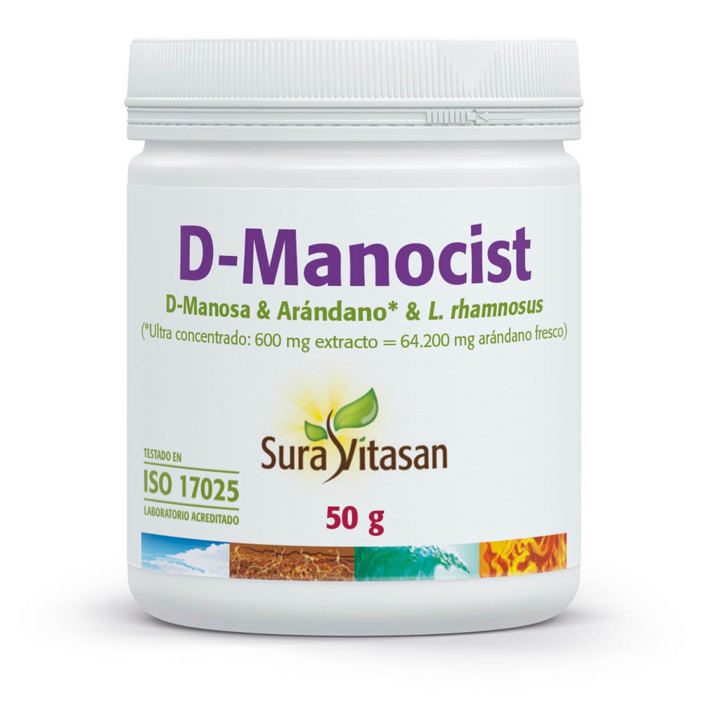 Comprar D-MANOCIST PROBIOTIC 50 G SURA VITASAN online - Coliseum