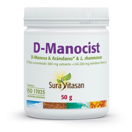 Comprar D-MANOCIST PROBIOTIC 50 G SURA VITASAN online - Coliseum