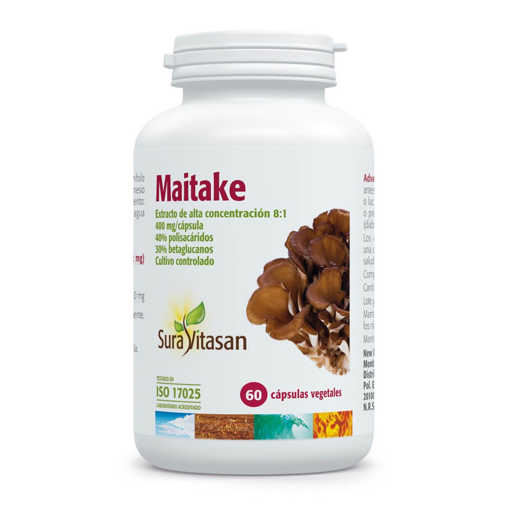 Comprar online MAITAKE 400 MG (EXTRACTO 8:1) 60 CAP SURA VITASAN