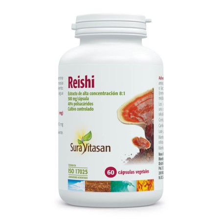 Comprar online REISHI 500 MG (EXTRACTO 8:1) 60 CAP SURA VITASAN