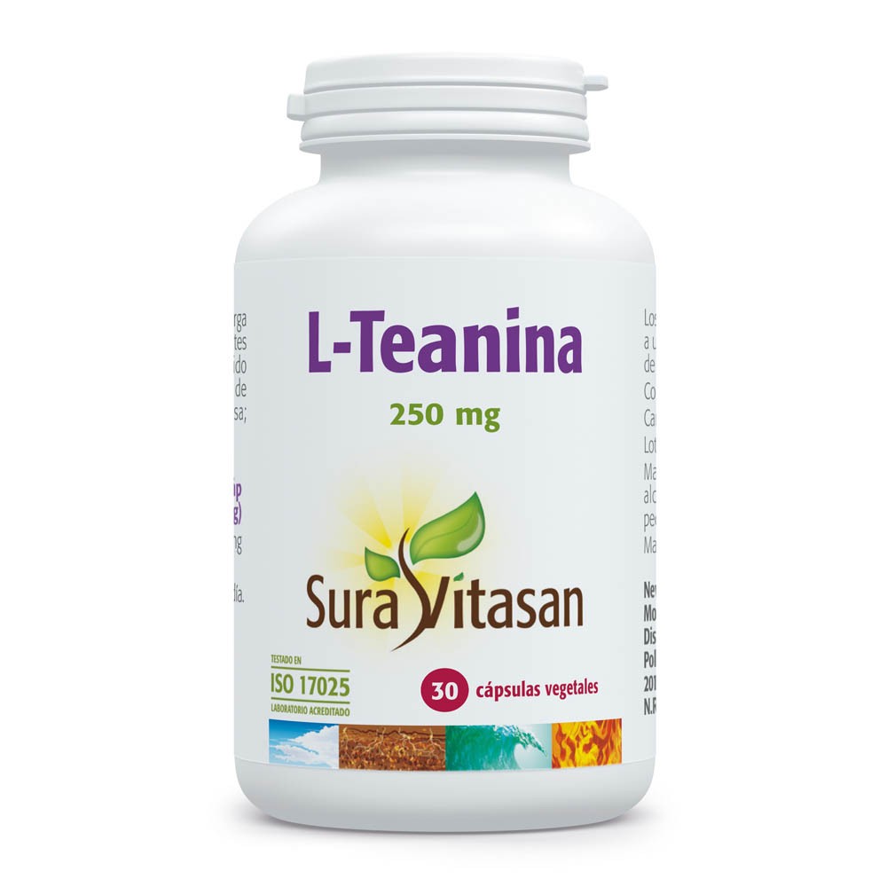 Comprar TEANINA 250 MG 30 CAP SURA VITASAN online - Farmacia Coliseum