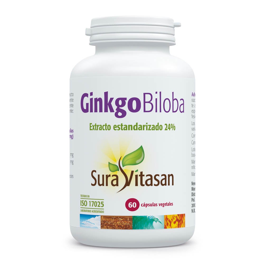 Comprar online GINKGO BILOBA 60 CAP SURA VITASAN - Farmacia Coliseum