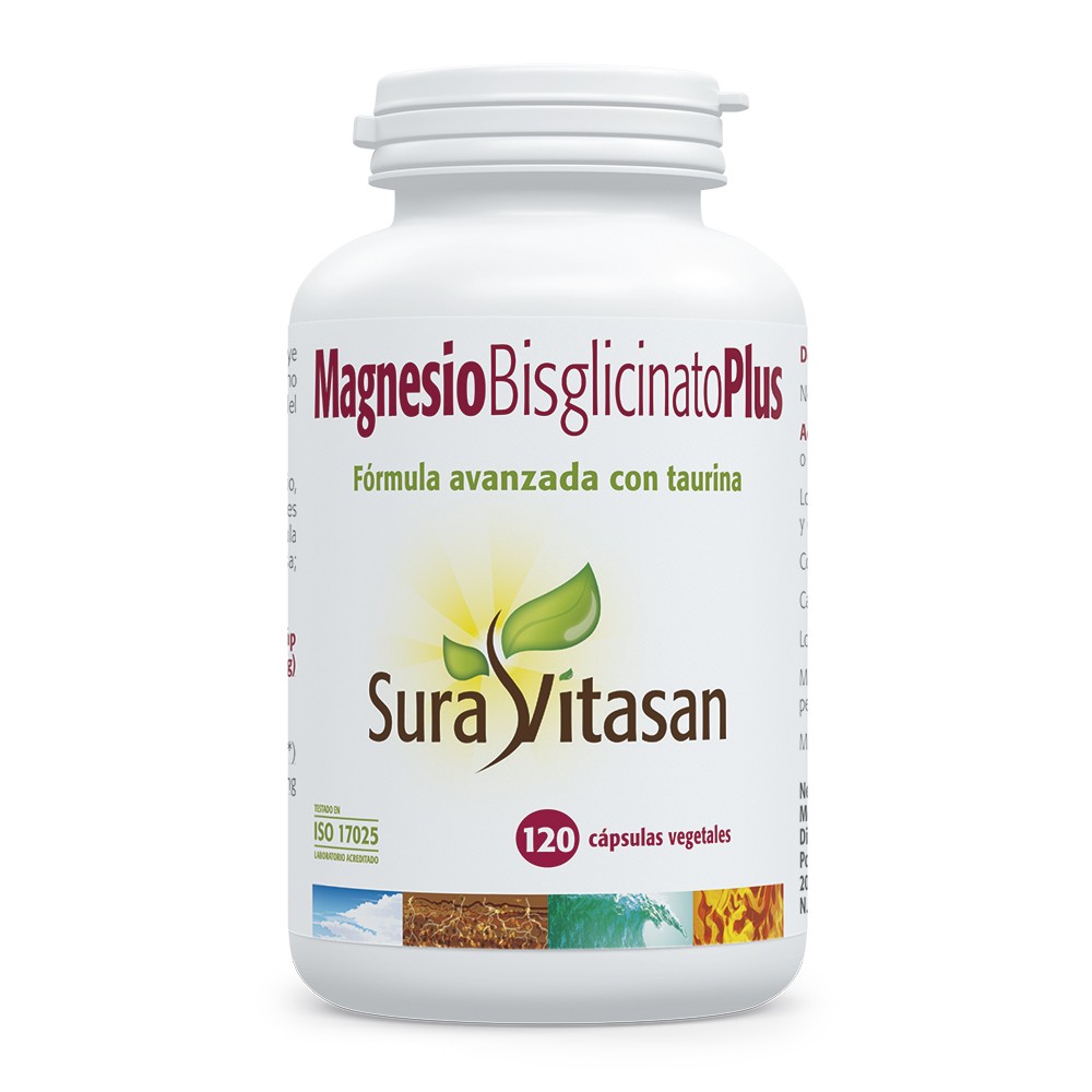 Comprar online MAGNESIO BISGLICINATO PLUS 150 MG 120 CAP SURA VITASAN