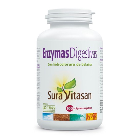 Comprar ENZIMAS DIGESTIVAS CON BETAINA 100 CAP SURA VITASAN online