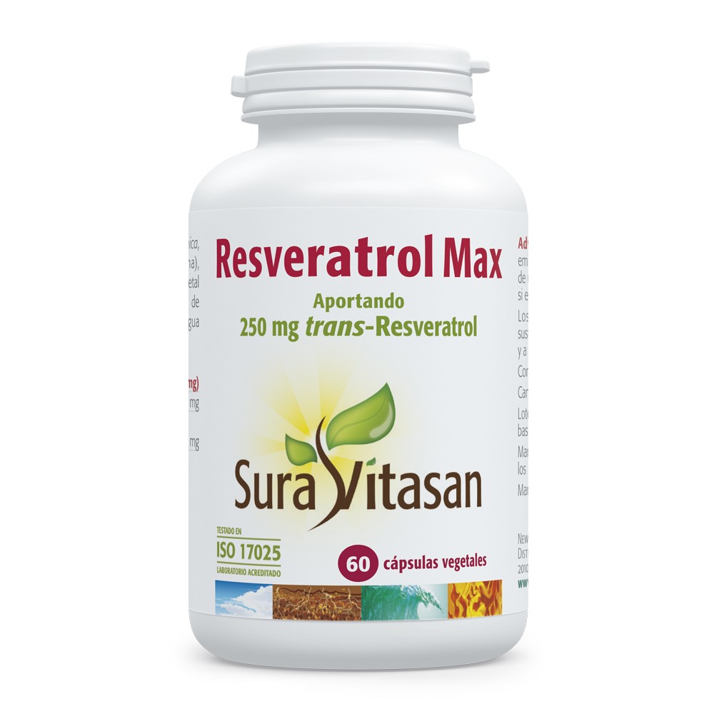 Comprar RESVERATROL MAX 60 CAP SURA VITASAN online - Farmacia Coliseum