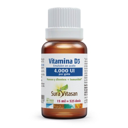 Comprar VITAMINA D3 LIQUIDA 4000 UI POR GOTA 15 CC SURAVITASAN online