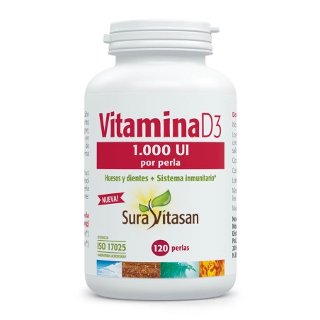Comprar VITAMINA D3 1000 UI / 25 MCG 120 CAP SURA VITASAN - Coliseum