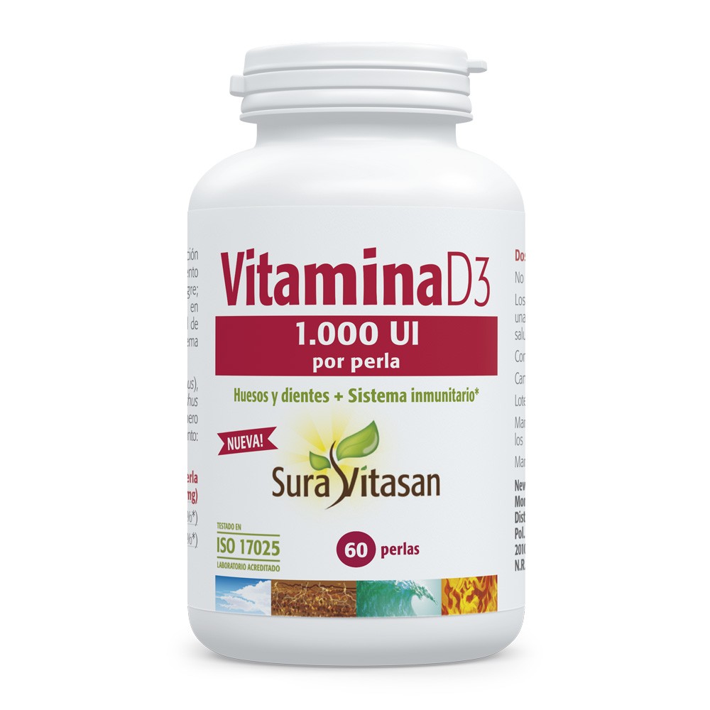 Comprar VITAMINA D3 1000 UI 60 CAP SURA VITASAN online - Coliseum