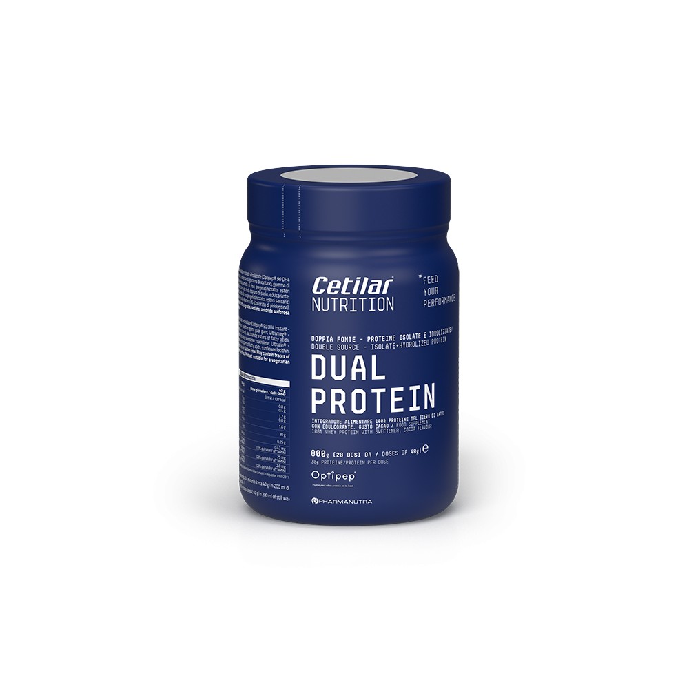 Comprar DUAL PROTEIN 1 BOTE 800G CACAO CETILAR NUTRITION PHARMANUTRA