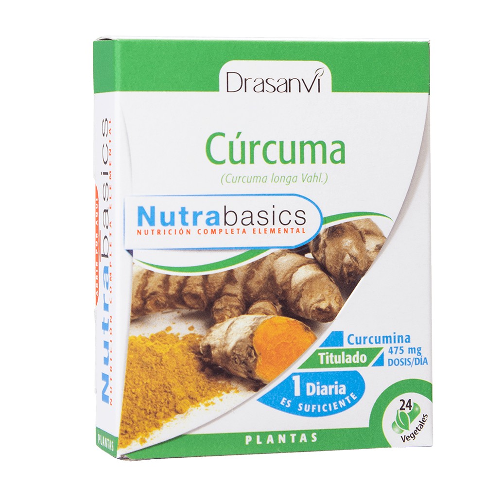 Comprar CURCUMA 475MG 24 CAP NUTRABASICS DRASANVI online - Coliseum