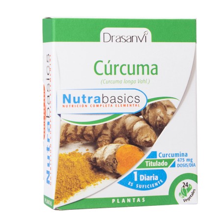 Comprar CURCUMA 475MG 24 CAP NUTRABASICS DRASANVI online - Coliseum
