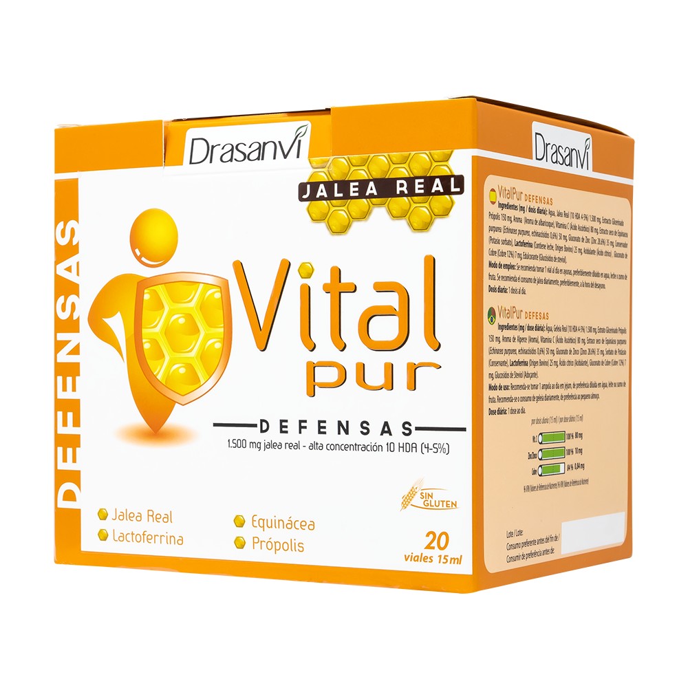 Comprar VITALPUR DEFENSAS 20 VIALES DRASANVI online - Coliseum
