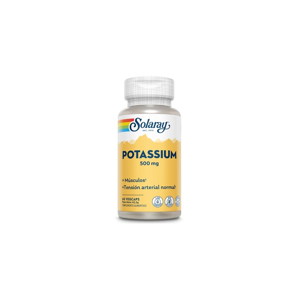 Comprar POTASSIUM 500 POTASIO CITRATO 500 MG 60 CAP SOLARAY online