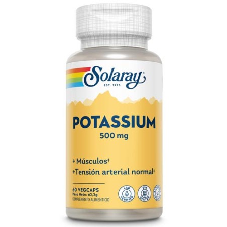 Comprar POTASSIUM 500 POTASIO CITRATO 500 MG 60 CAP SOLARAY online