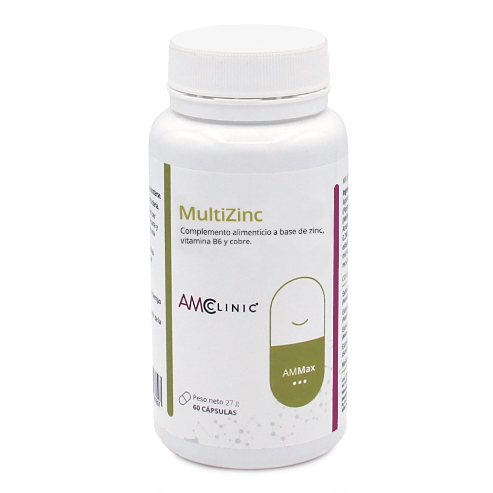 Comprar MULTIZINC ZINC B6 COBRE 60 CAP AMCLINIC online - Coliseum