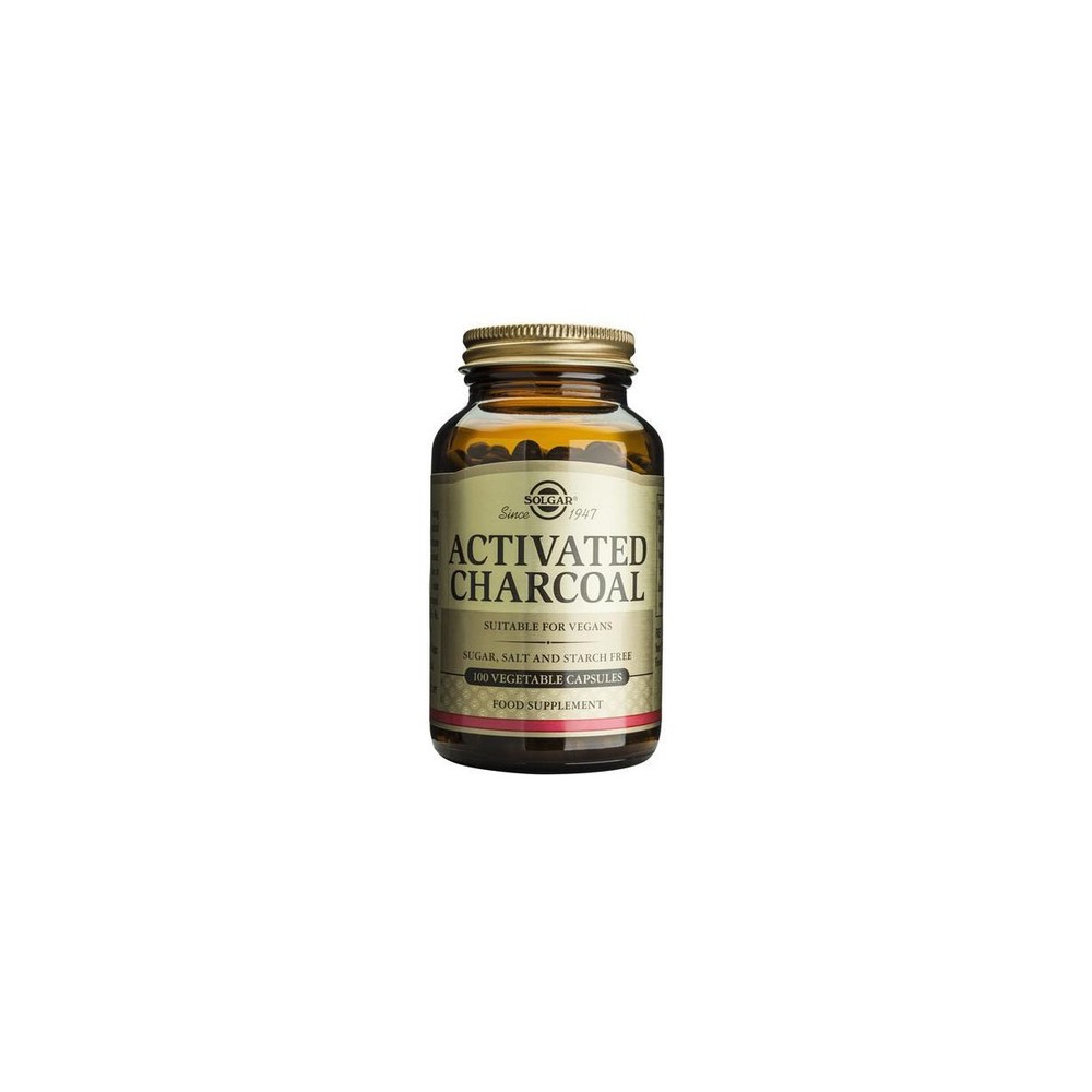 Comprar online CARBON VEGETAL ACTIVADO CHARCOAL 300 MG SOLGAR Coliseum