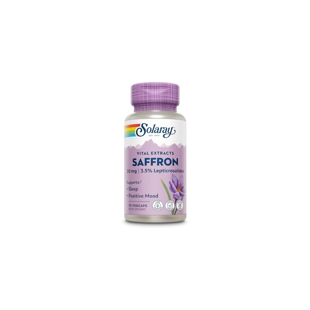 Comprar online AZAFRAN SAFFRON 30 CAP SOLARAY - Farmacia Coliseum