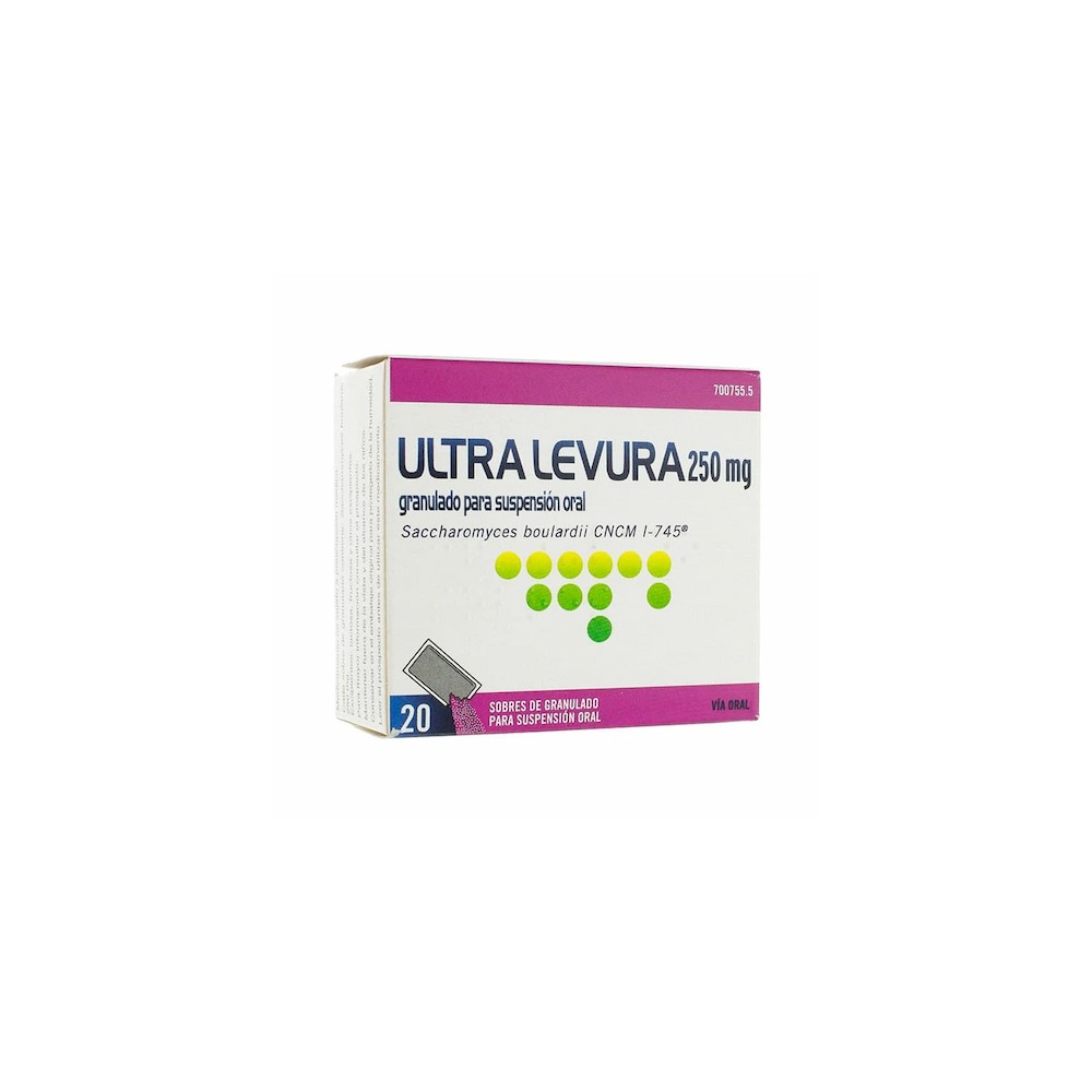 Comprar online ULTRA LEVURA 250 MG 20 SOBRES - Farmacia Coliseum