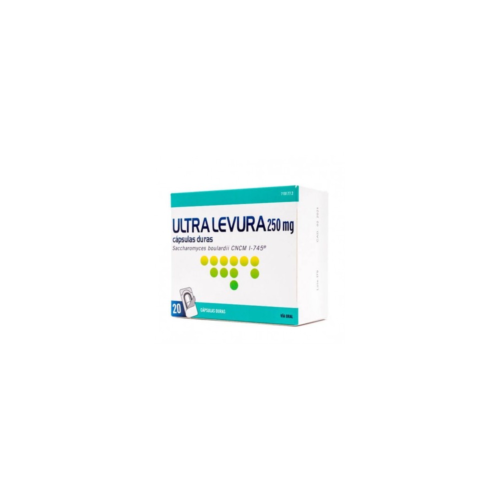 Comprar online ULTRA LEVURA 250 MG 20 CAPS - Farmacia Coliseum