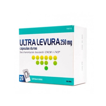 Comprar online ULTRA LEVURA 250 MG 20 CAPS - Farmacia Coliseum