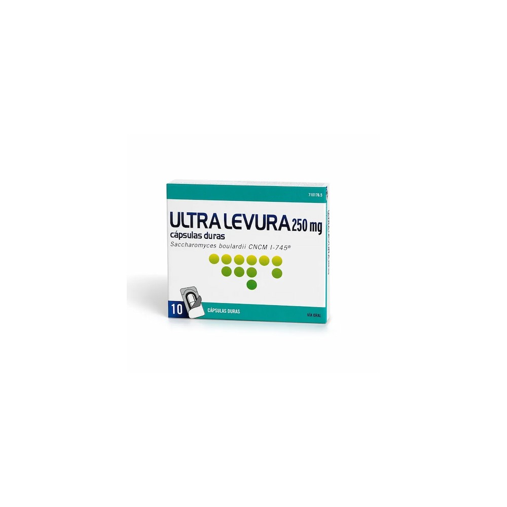 Comprar online ULTRA LEVURA 250 MG 10 CAPS - Farmacia Coliseum