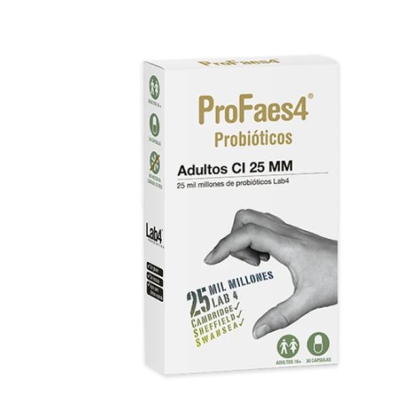 Comprar PROFAES4 ADULTOS 25MM 30 CAPS  online - Farmacia Coliseum