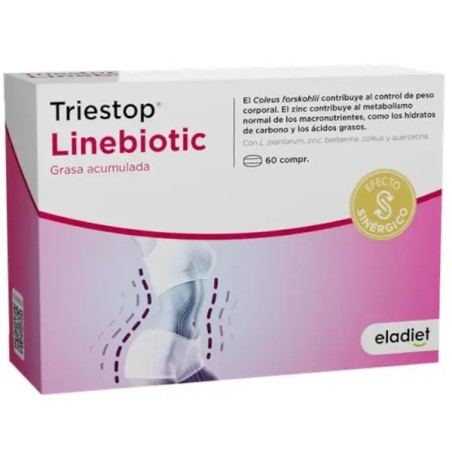 Comprar TRIESTOP LINEBIOTIC 60 COMP ELADIET online - Farmacia Coliseum