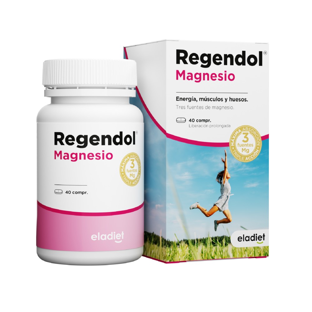 Comprar REGENDOL MAGNESIO 40 COMP ELADIET online - Farmacia Coliseum