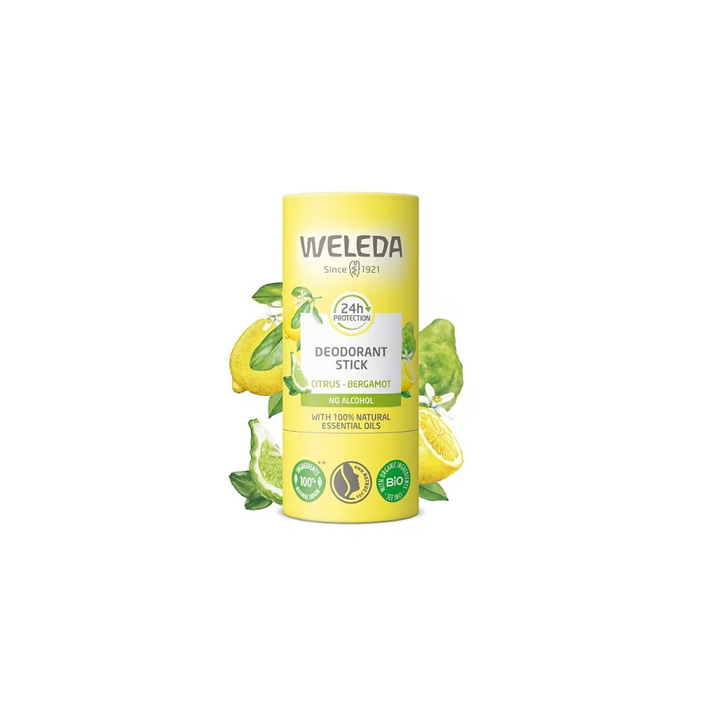 Comprar online WELEDA STICK DESODORANTE BIO CITRUS BERGAMOTA 24H 50GR