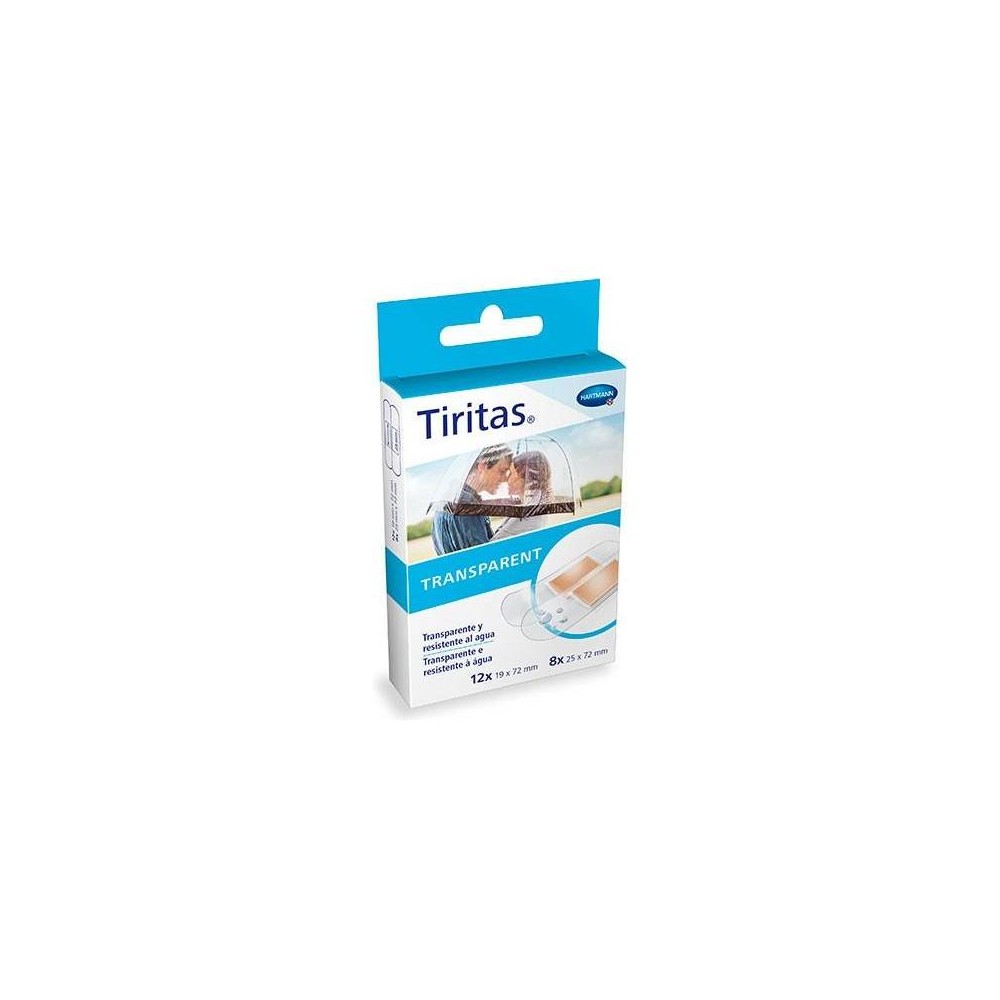 COMPRAR TIRITAS PLASTICO TRANSPARENTES 2 TAMAÑOS 20 U  HARTMANN